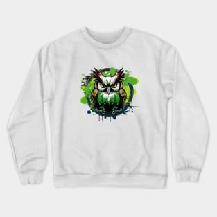 Graffiti Paint Owl Bird Creative Crewneck Sweatshirt